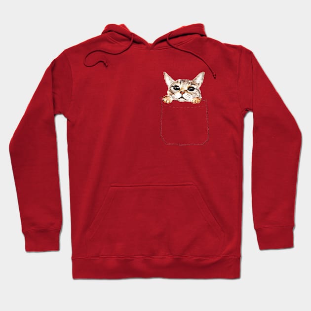 Pocket cat Hoodie by annashell